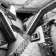 El laberinto del escritor (Escher)
